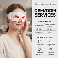 Nouveau Masque LED pour les Yeux, Masque Facial LED, Appareil de Beauté, Patch LED pour les Yeux, Masque de Massage LED pour les Yeux