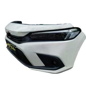 Para <span class=keywords><strong>Honda</strong></span> para <span class=keywords><strong>Civic</strong></span>, parachoques delantero completo y rejilla, capó de rejilla de radiador equipado con faros, parachoques de coche, producto - Product Image 3