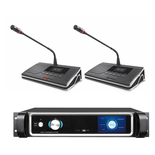 DC-900 Digital Conference System Full Function Version with Discussion Voting and Auto Camera Tracking Cat 5 / 6 Cable Connect