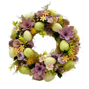 Wholesale Gifts Easter Decorations Egg Craft Wreaths Decorative Flowers Wreaths And Plants Wreaths For Home Decoration