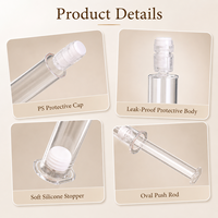 Flacon-seringue Premium PS PP 1ml 2ml 3ml 5ml 10ml pour crème contour des yeux, emballage pour produits hydratants et soins de la peau à aiguille fine