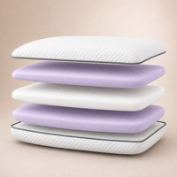 Oreiller en mousse à mémoire de forme pour la protection du cou, à rebond lent, multicouche convexe, avec couche d'air, oreillers fonctionnels cervicaux