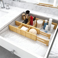 Séparateurs en bois de bambou réglables, tiroirs personnalisés, séparateurs, ustensiles extensibles pour la cuisine, nouveauté