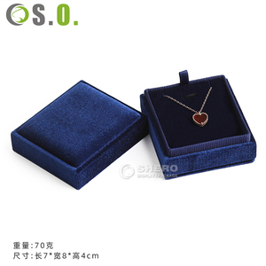 Vente en gros de boîte cadeau de bijoux en velours Shero boîte d'emballage de bijoux en velours personnalisée boîte de rangement pour collier, anneau et pendentif - Product Image 3