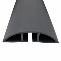 Protector de Cables para Piso de PVC, Canal Flexible para Gestión de Cables, Protección Contra Cables Caídos, para Cables de Extensión en Interiores, Hogar y Oficina