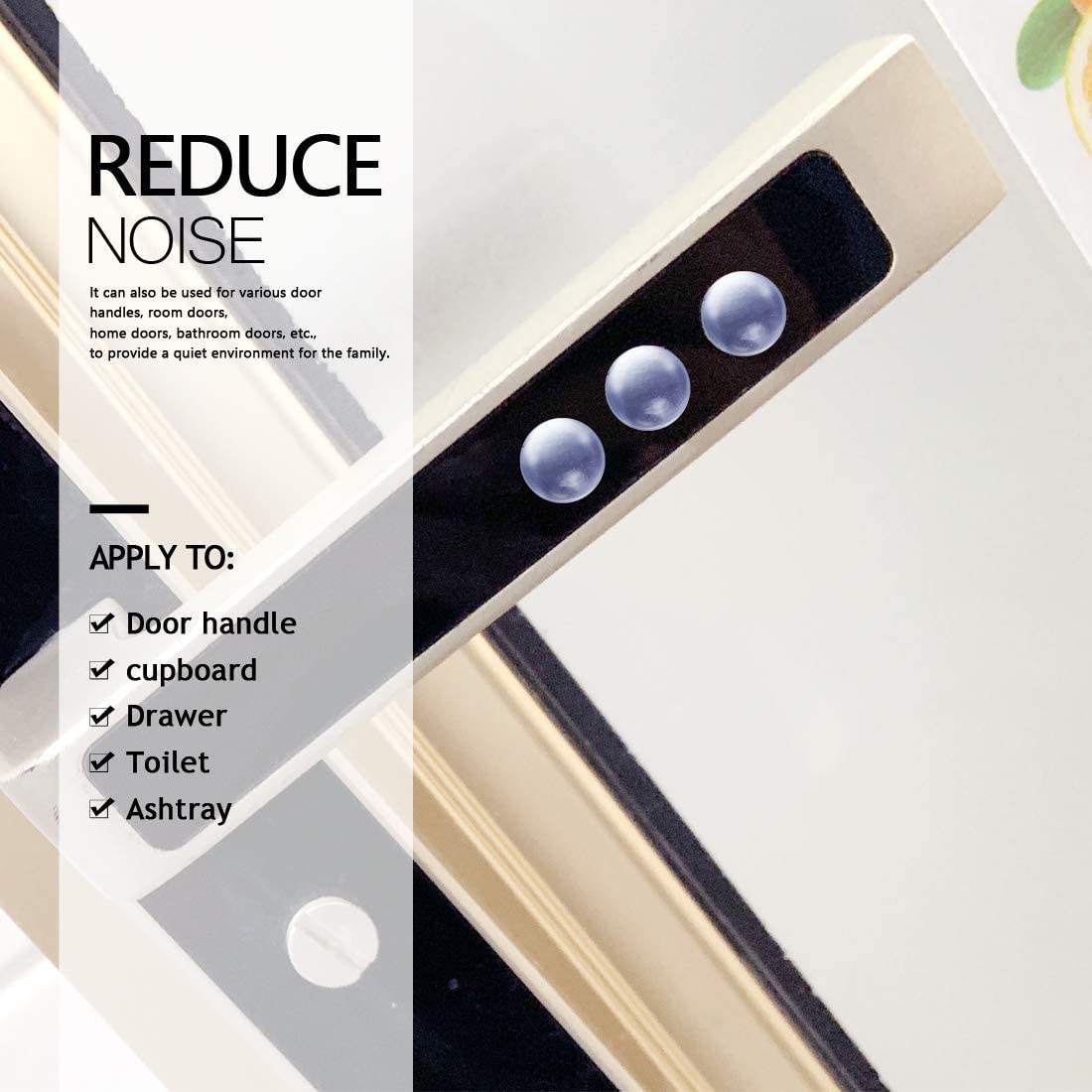 Clear Soft Self Adhesive Sound Dampening Rubber Bumpers 100-Pack