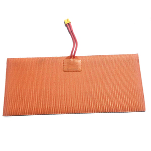 Calentador de tambor de goma de silicona naranja negro 600W 110V 200x300x1,5mm adhesivo 3M PARA LA INDUSTRIA DE LA CONSTRUCCIÓN impresora 3D CE ROHS - Product Image 3