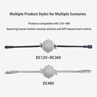 HRSYT DC12V 24V 36V 48V APP contrôle intelligent LED guirlande lumineuse extérieure permanente corps humain capteur de mouvement lumière