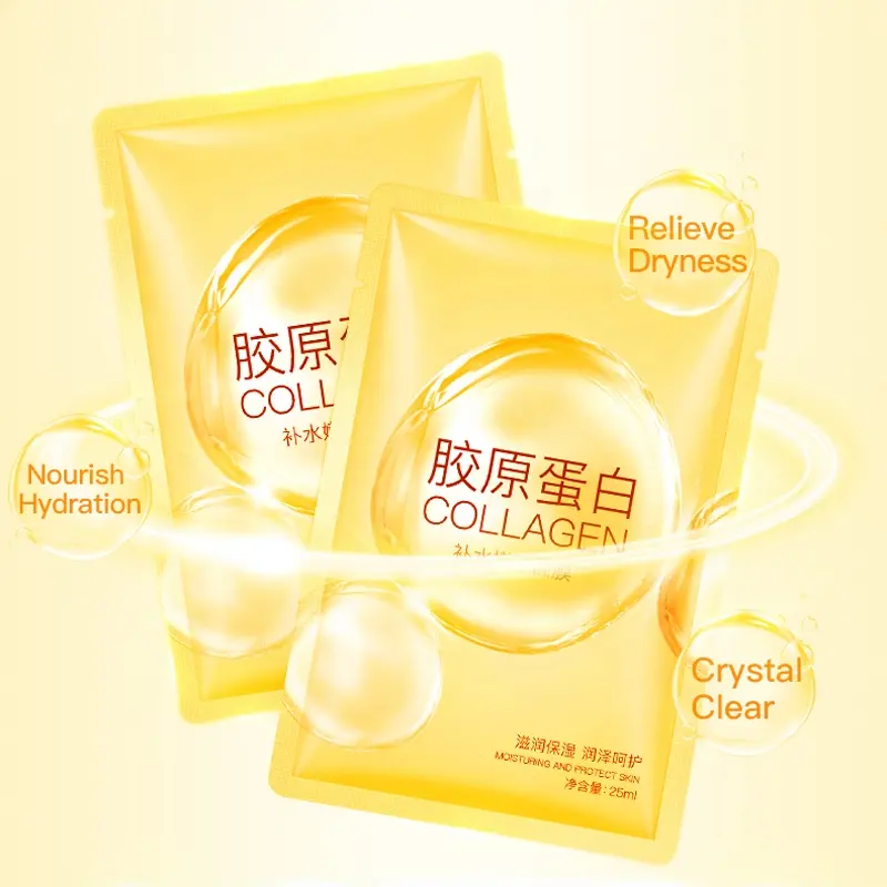 Private Label Collagen Hydrat ing Rejuvenating Mask Kollagen maske Collagen Essence Sheet Gesichts masken