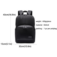 Mochila para Portátil T262 Nueva de 15.6 Pulgadas, Impermeable, Estilo Oxford, para Viajes de Negocios, Estudiantes, Hombres, Uso Diario, Casual