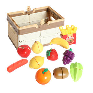 Ensemble de jouets de cuisine simulés Onshine, fruits et légumes à découper, nourriture de jeu pour enfants de 2 à 4 ans, jouet éducatif en plastique unisexe - Product Image 1