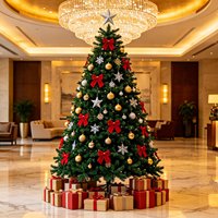 Premium 180cm Realistischer Vorbeleuchteter Weihnachtsbaum, PE/PVC Hybrid-Blätter, 350 Warmweiße LEDs, Stabiler Eisenständer für Innenbereich
