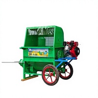 Machine agricole multifonctionnelle mini décortiqueuse de maïs, batteuse de céréales, pour riz paddy, soja, blé, sorgho et riz