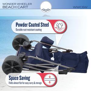 Chariot à outils pliable pour pelouse et plage Beach Wonder Wheeler Deluxe Utility - Product Image 6