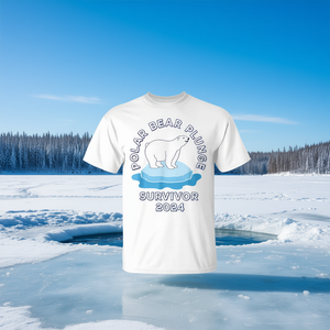 T-shirt unisexe Polar Bear Plunge Survivor 2024, taille adulte S M L XL XXL - Product Image 3