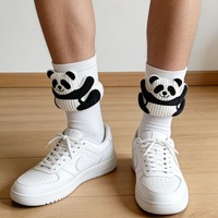 Chaussettes fantaisie en coton avec décorations 3D en peluche de pieuvre mignonne, style dessin animé amusant, vente en gros, stock disponible, personnalisation OEM, directement de l'usine