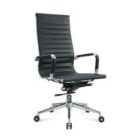 Chaise de bureau ergonomique en cuir, siège de salle de réunion, de réunion, siège de table, pour invités