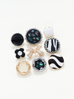 Accessoires de vêtements en argent à la mode boutons de perles cousus à la main en alliage de zinc en métal motif gravé perles de dentelle pour sacs de vêtements
