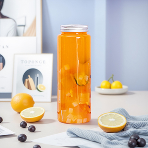 Hot bán 500ml bán buôn nhựa chai nước giải khát 16oz lon nhựa với nắp nhôm nước trái cây bao bì - Product Image 5