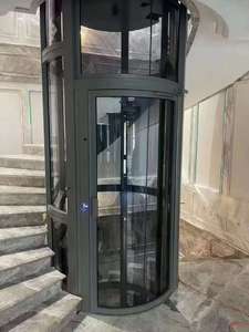 ZUBHUI 320kg-450kg Ascensor de lujo de oro rosa Ascensor circular Ascensor redondo <span class=keywords><strong>para</strong></span> el hogar - Product Image 4