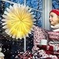 Weihnachts schneeflocke Papier laterne mit hellem Stern Papier laterne Papier lampe Party hängende Dekoration