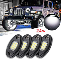 LLevo Free Custom logo Led Rock Lights Pure White Rock Light Pods Offrooad Truck Atv Utv Underglow Light Kits