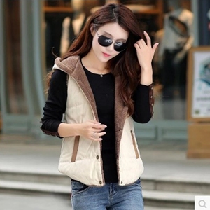 Manteau chaud en <span class=keywords><strong>fausse</strong></span> <span class=keywords><strong>fourrure</strong></span> épaisse pour femmes, parka à <span class=keywords><strong>capuche</strong></span>, manteau long, veste/<span class=keywords><strong>gilet</strong></span> en mélange de cachemire, <span class=keywords><strong>gilet</strong></span> <span class=keywords><strong>sans</strong></span> manches <span class=keywords><strong>avec</strong></span> chapeau pour l'automne et l'hiver - Product Image 5