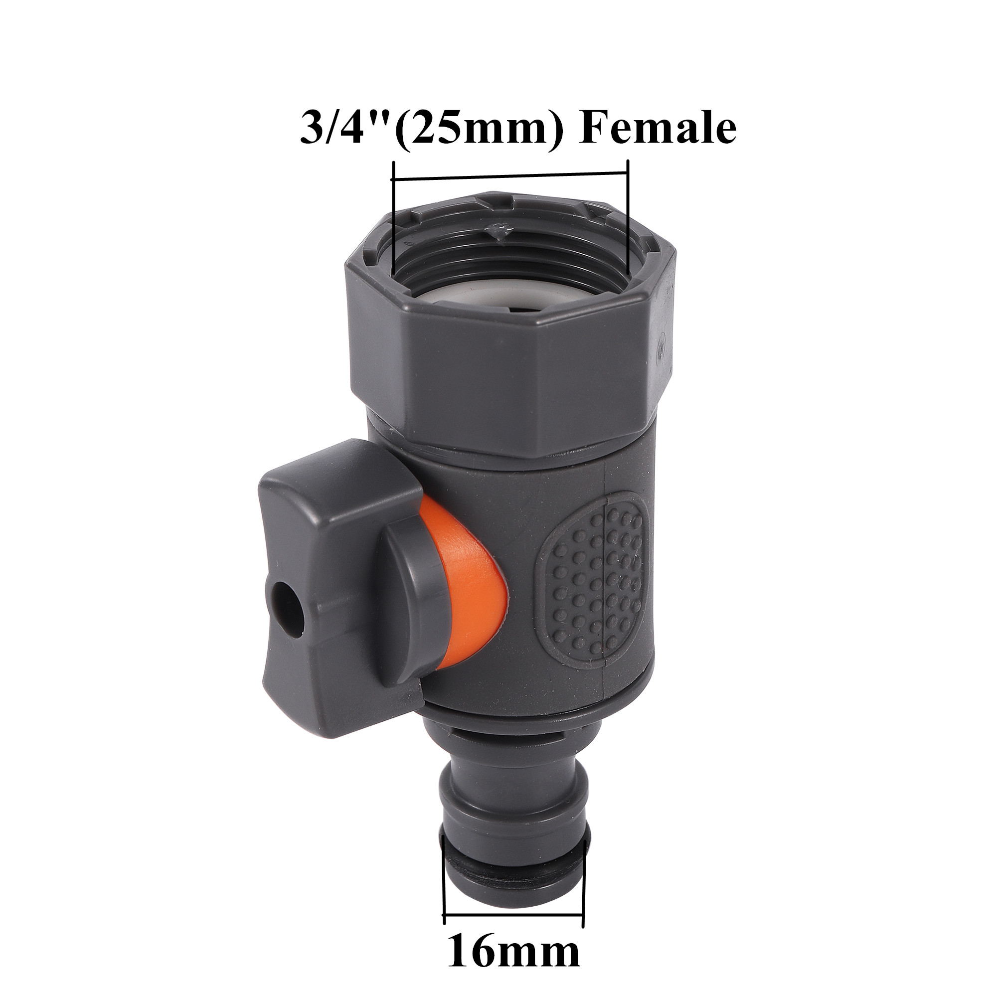 Raccord rapide à filetage femelle hexagonal 3/4" pour valve