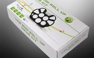 Hand Roll Drum Kit Instrumento musical para niños Kit de batería electrónica Juego de batería de silicona portátil - Product Image 6