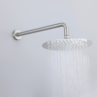 Douche de plafond multifonctionnelle en acier inoxydable brossé à poignée unique et grande tête, vente directe usine