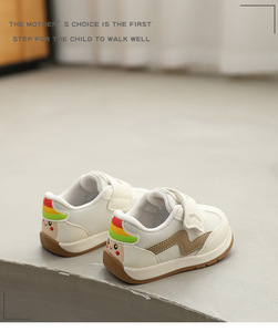 Chaussures pour bébés et tout-petits Printemps 2026 Nouveauté Garçons et Filles Semelle souple Antidérapante Fermeture Velcro à la cheville Semelle extérieure en caoutchouc Chaussures chaudes A-Gan - Product Image 5