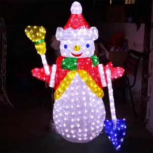 Luzes led de decoração para festa, homem de neve, natal, para áreas externas, para decoração da casa, iluminação decorativa de luxo