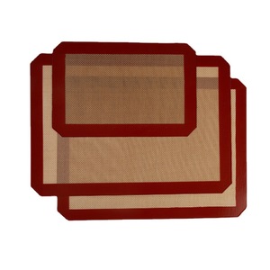 Tapis de cuisson en silicone antiadhésif professionnel pour macarons, biscuits et pâtisseries avec fibre résistante aux hautes températures - Product Image 3