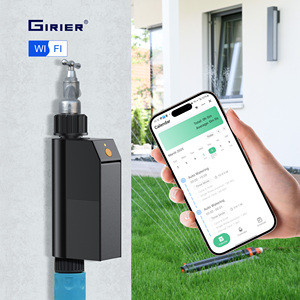 GIRIER Tuya APP ควบคุมอุปกรณ์รดน้ำอัจฉริยะสำหรับสวนกลางแจ้ง กันน้ำ ใช้ WiFi รุ่น B01 ตัวตั้งเวลาการรดน้ำอัตโนมัติ - Product Image 1