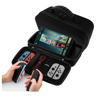 Boîte de rangement portable pour jeux vidéo en EVA noir imperméable 25,5x12,5x4,5cm, étui de protection pour console de jeu, Ps6, taille personnalisée
