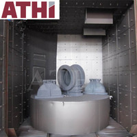 Máquina de Granallado Rotativa ATHI Serie Q35 con Granalla de Acero para Superficies de Engranajes, Resortes, Bridas, Fundición y Forja, CE ISO, Fácil de Operar