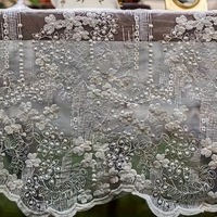 Nappe de table rétro en dentelle française blanche, best-seller