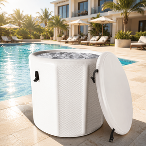 Hot Selling Vanace Wholesale Outdoor Custom <b>Inflatable</b> Barrel Cold Plunge Round Ice <b>Bath</b> Tub for Athletes Muscle Recovery Sports - Product Image 1