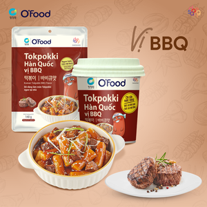 O'Food Tokpokki BBQ Instantáneo al por Mayor 105g - Taza de Pastel de Arroz Coreano Ahumado y Sabroso - Comida Rápida, Snack, Venta al por Mayor 2026 - Product Image 2