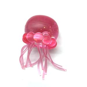 Glitter Ocean Jellyfish Shape Flexible Stretch Squeeze Sensory Toy Soft Stretchy Hand Stress Relief Plaything <b>Squishy</b> Toys - Product Image 1