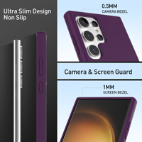 Funda de teléfono de silicona líquida Soonleader para Samsung S24 Ultra