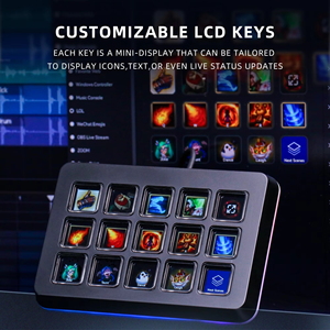คีย์บอร์ด RGB ขนาดเล็ก 15 ปุ่มตั้งโปรแกรมได้ คอนโทรลเลอร์สำหรับไลฟ์สด สำหรับพีซี เกมมิ่ง ออฟฟิศ คอนโซล คีย์บอร์ดปรับแต่งได้ - Product Image 4