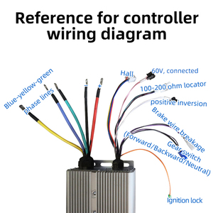 ตัวควบคุมมอเตอร์คลื่นสี่เหลี่ยมแบบไร้แปรงถ่าน48-60V 24G ตัวควบคุมการทำงานความเร็วคงที่ <span class=keywords><strong>DC</strong></span> สำหรับเครื่องบดพื้น - Product Image 3