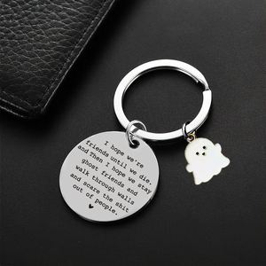 พวงกุญแจเพื่อนที่ดีที่สุดแหวนของขวัญมิตรภาพทางไกลพวงกุญแจโลหะผีฉันหวังว่าเราจะเป็นเพื่อนกันจนกว่าเราจะตายพวงกุญแจ - Product Image 5