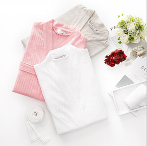Nuovo Design Stile Hotel, Accappatoi Personalizzati <span class=keywords><strong>100</strong></span>% <span class=keywords><strong>Cotone</strong></span>, Motivo a Nido d'Ape e a Rombi per Uomo e Donna - Product Image 3
