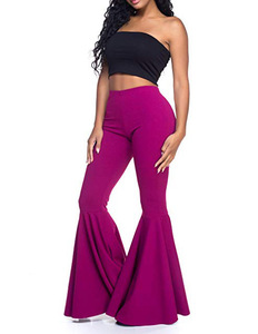 Pantalon d'extérieur étroit pour femme, taille haute, tissu solide, vente en gros, collection - Product Image 3
