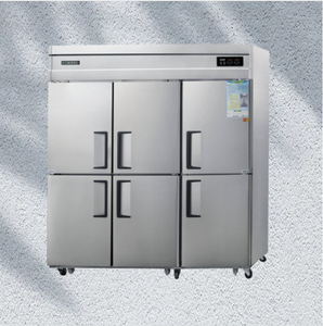 Réfrigérateur encastrable 6 portes de 65 pieds cubes, portes pleines en acier inoxydable, refroidissement par ventilateur, contrôle numérique de la température, porte à fermeture automatique - Product Image 1