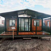 Maison conteneur modulaire préfabriquée de luxe la plus populaire Panneau ondulé extensible personnalisé pour l'école US Costa Rica Mexique