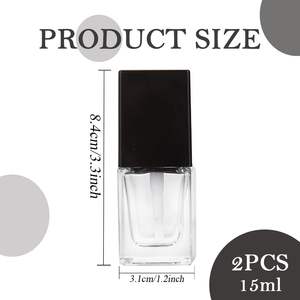 Nuevo Envase Cosmético de Vidrio Esmerilado de 30 ml, Botella Cuadrada para Base de Maquillaje Líquida con Bomba Pulverizadora, Sellado, Emulsión Envasada por Separado - Product Image 2