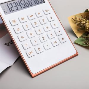 Calculadora básica de oficina con batería solar de 10 dígitos, calculadora de escritorio de doble potencia con pantalla LCD grande - Product Image 3
